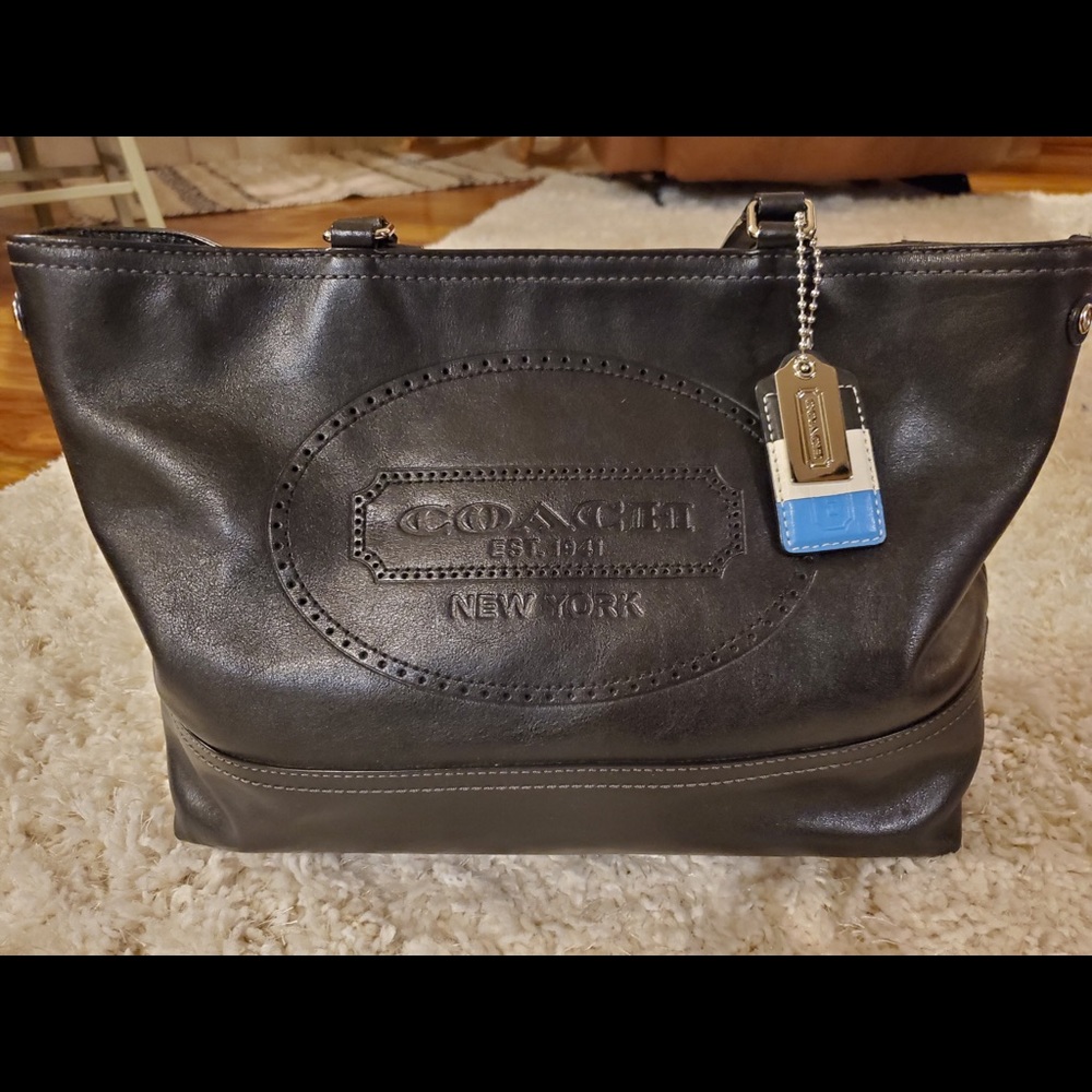 Black Leather Coach Purse